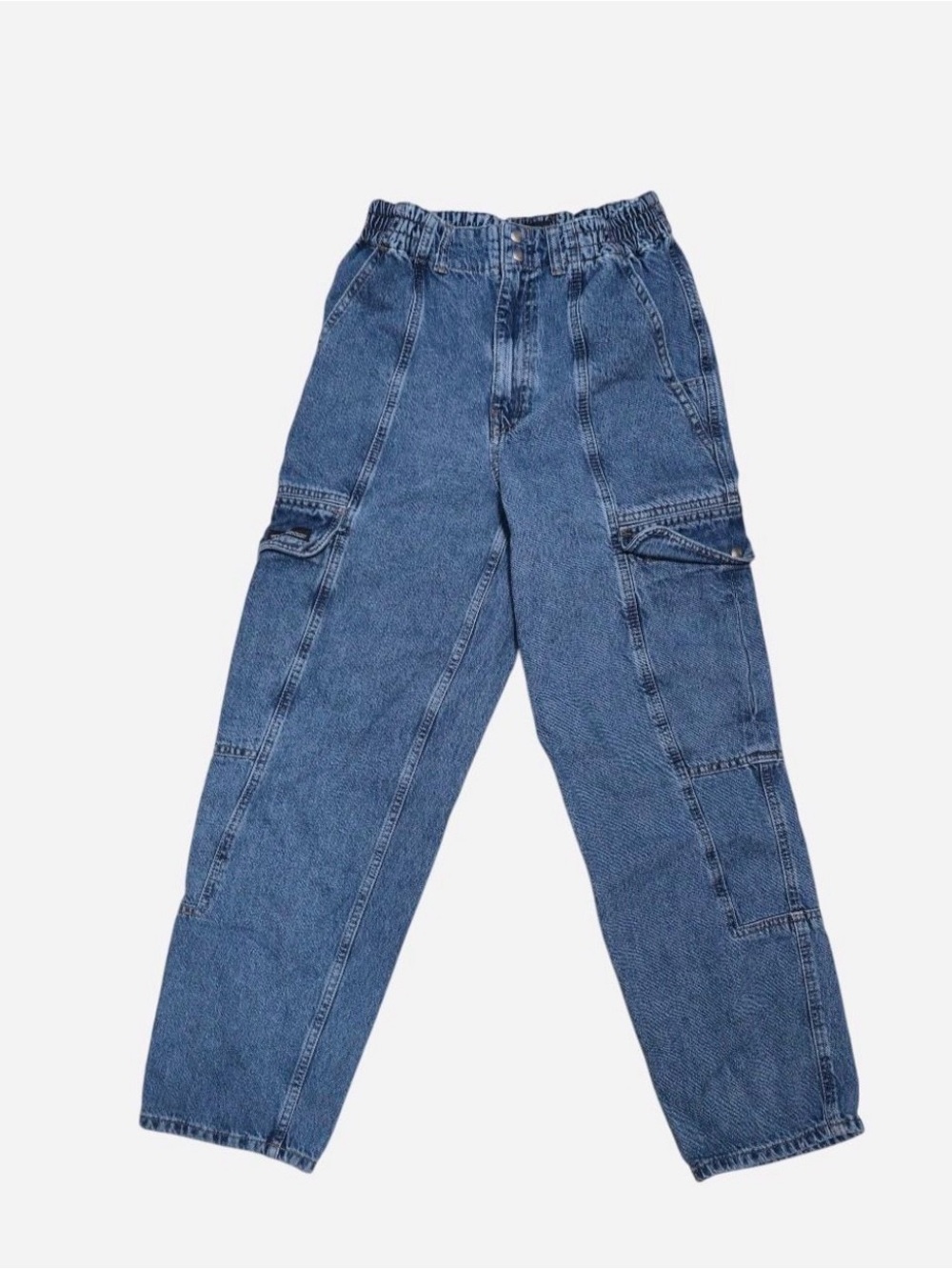 Vintage BDG Blaine cargo skate high rise Relaxed Blue Denim Jeans for women